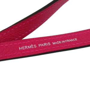 美品 エルメス ネックストラップ レザー フランボワーズ Y刻印 ストラップ 1185【中古】HERMES