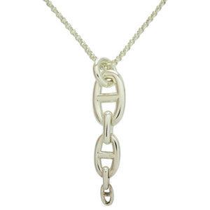 美品 エルメス シェーヌダンクル アンシェネ 22AG183617 シルバー925 シルバー ネックレス 1191【中古】HERMES