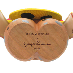 未使用 ルイ ヴィトン ヴィヴィエンヌ インフィニティドット 草間彌生 モノグラムフラワー GI0892 イエロー ブラック ウッド レザー LV 1192 【中古】 LOUIS VUITTON