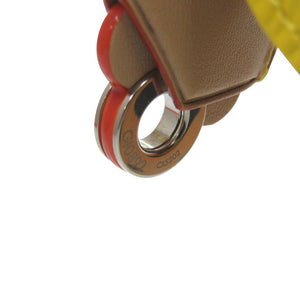 未使用 ルイ ヴィトン ヴィヴィエンヌ インフィニティドット 草間彌生 モノグラムフラワー GI0892 イエロー ブラック ウッド レザー LV 1192 【中古】 LOUIS VUITTON