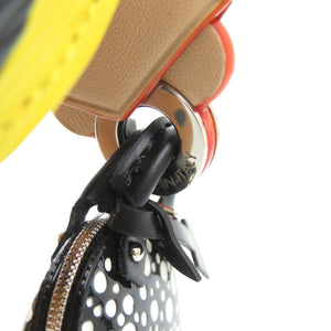 未使用 ルイ ヴィトン ヴィヴィエンヌ インフィニティドット 草間彌生 モノグラムフラワー GI0892 イエロー ブラック ウッド レザー LV 1192 【中古】 LOUIS VUITTON