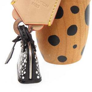 未使用 ルイ ヴィトン ヴィヴィエンヌ インフィニティドット 草間彌生 モノグラムフラワー GI0892 イエロー ブラック ウッド レザー LV 1192 【中古】 LOUIS VUITTON