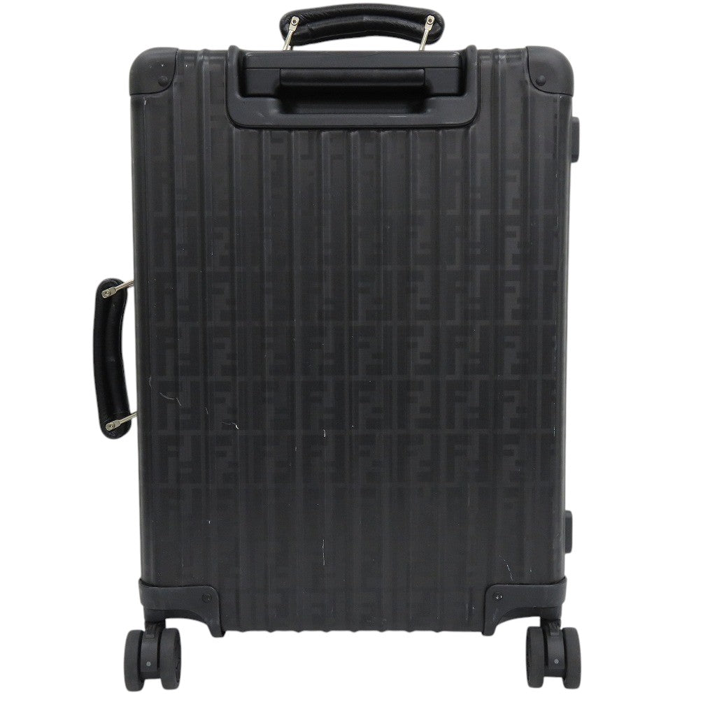 リモワ × FENDI ズッカ柄 クラシック キャビンS 9729002390 アルミ/レザー ブラック キャリーバッグ 黒 1216【中古】RIMOWA