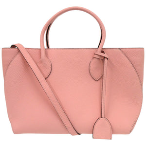 新品同様 ボナベンチュラ ミアトート レザー サクラピンク ハンドバッグ 1228【中古】BONAVENTURA