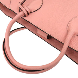 新品同様 ボナベンチュラ ミアトート レザー サクラピンク ハンドバッグ 1228【中古】BONAVENTURA