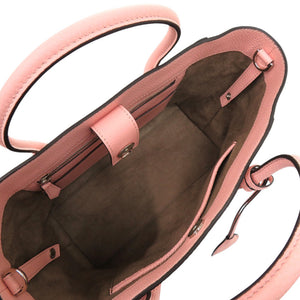 新品同様 ボナベンチュラ ミアトート レザー サクラピンク ハンドバッグ 1228【中古】BONAVENTURA