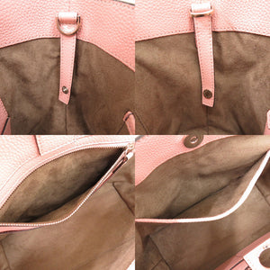 新品同様 ボナベンチュラ ミアトート レザー サクラピンク ハンドバッグ 1228【中古】BONAVENTURA