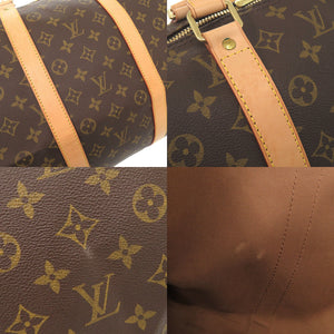 美品 ルイ ヴィトン キーポル55 モノグラム M41424 ブラウン ボストンバッグ LV 1237【中古】LOUIS VUITTON