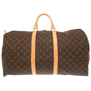 美品 ルイ ヴィトン キーポル55 モノグラム M41424 ブラウン ボストンバッグ LV 1237【中古】LOUIS VUITTON
