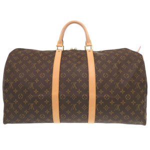 美品 ルイ ヴィトン キーポル55 モノグラム M41424 ブラウン ボストンバッグ LV 1237【中古】LOUIS VUITTON
