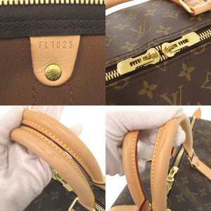 美品 ルイ ヴィトン キーポル55 モノグラム M41424 ブラウン ボストンバッグ LV 1237【中古】LOUIS VUITTON