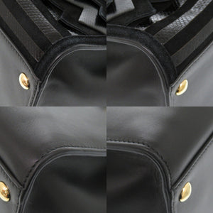 美品 サルヴァトーレフェラガモ ガンチーニ レザー ブラック ハンドバッグ 黒 1248【中古】Salvatore Ferragamo