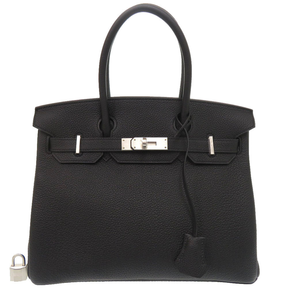 未使用 エルメス バーキン30 トゴ ブラック マットシルバー金具 K刻印(2025年製) ハンドバッグ 黒 1253 【中古】 HERMES