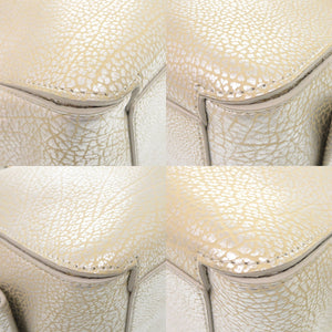 新品同様 デルボー クールボックスMM カーフレザー アンティークシルバー AA0457AMF080DDO 2WAY ハンドバッグ 1257【中古】DELVAUX