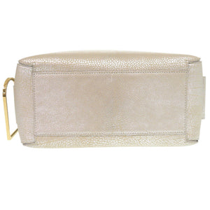 新品同様 デルボー クールボックスMM カーフレザー アンティークシルバー AA0457AMF080DDO 2WAY ハンドバッグ 1257【中古】DELVAUX