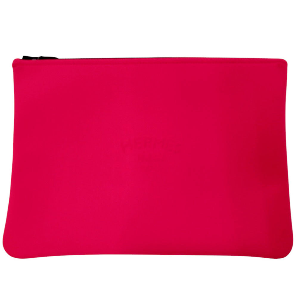 未使用 エルメス ネオバンGM ポリアミド エラスタン ルージュカザック ポーチ バッグ 赤 ZA5Z【中古】HERMES