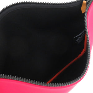 未使用 エルメス ネオバンGM ポリアミド エラスタン ルージュカザック ポーチ バッグ 赤 ZA5Z【中古】HERMES