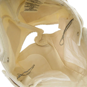 新品同様 エルメス コットン ホワイト シルバー金具 サロペット 白 1275【中古】HERMES