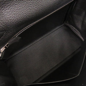 未使用 エルメス ケリー28 内縫い トゴ ブラック マットシルバー金具 K刻印(2025年製) ハンドバッグ 黒 1281 【中古】 HERMES