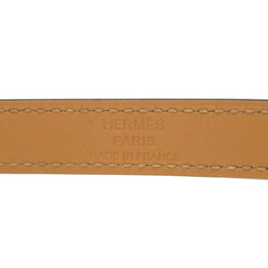 未使用 エルメス 2連 ケリー ドゥブルトゥール ブレスレット ヴォースイフト ローズアザレ シルバー金具 A刻印 ピンク 1290【中古】HERMES