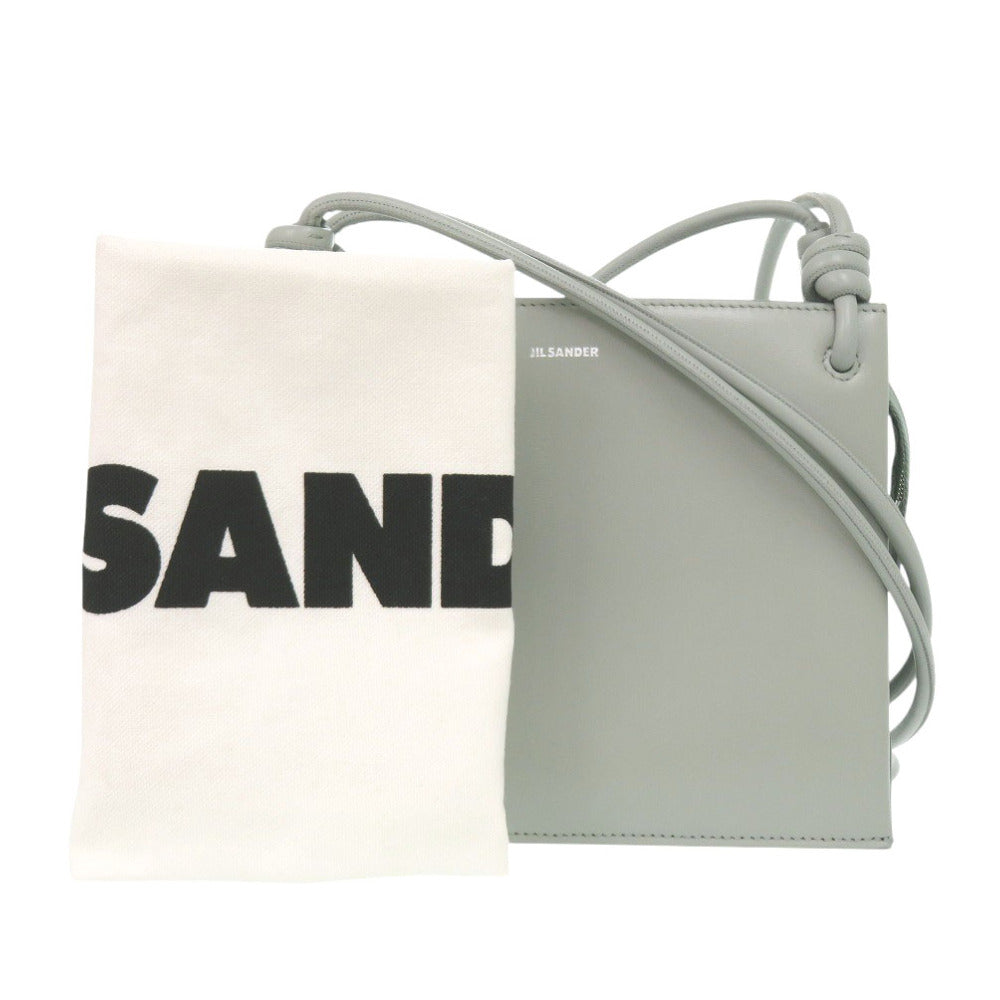 新品同様 ジルサンダー レザー SEA FOAM シーフォーム グリーン ショルダーバッグ 緑 1293【中古】JIL SANDER