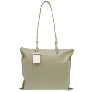 新品同様 ジルサンダー HOLSTER TOTE MEDIUM JSPT852585 レザー ライトグリーン トートバッグ 1294【中古】JIL SANDER