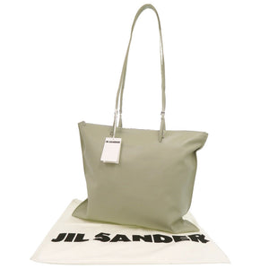 新品同様 ジルサンダー HOLSTER TOTE MEDIUM JSPT852585 レザー ライトグリーン トートバッグ 1294【中古】JIL SANDER