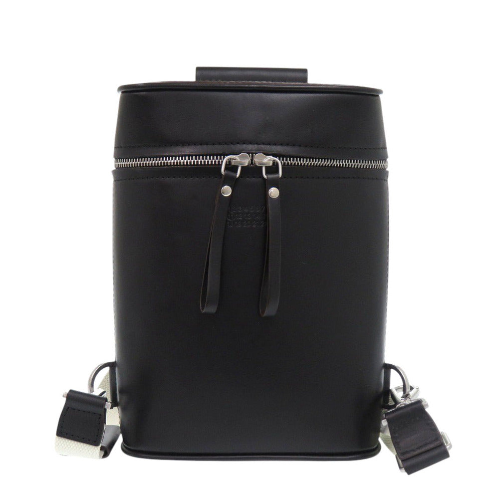 美品 メゾン マルジェラ 4ステッチ レザー ブラック リュック バックパック 黒 1296【中古】Maison Margiela