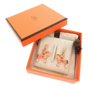 未使用 エルメス シュヴァル グランド パラード ラッカーメタル ローズゴールド ピアス 1297【中古】HERMES