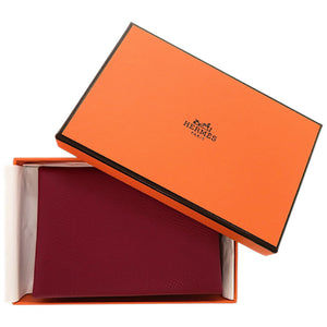 未使用 エルメス カルヴィデュオ ヴォーエプソン ルビー B刻印(2023年製) コインケース 財布 赤 1298 【中古】 HERMES