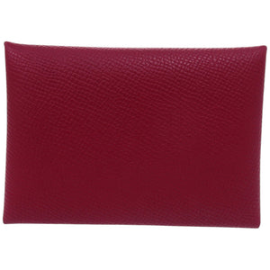 未使用 エルメス カルヴィデュオ ヴォーエプソン ルビー B刻印(2023年製) コインケース 財布 赤 1298 【中古】 HERMES