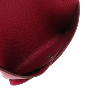 未使用 エルメス カルヴィデュオ ヴォーエプソン ルビー B刻印(2023年製) コインケース 財布 赤 1298 【中古】 HERMES