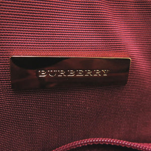 美品 バーバリー ノバチェック レザー/キャンバス ベージュ ボストンバッグ 1300【中古】BURBERRY