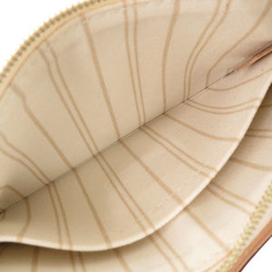 美品 ルイ ヴィトン ネヴァーフルポーチ PM用 ダミエアズール ホワイト ポーチ LV 1304【中古】LOUIS VUITTON