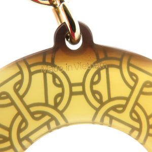美品 エルメス シェーヌダンクル バッファローホーン グレー ネックレス 1326【中古】HERMES
