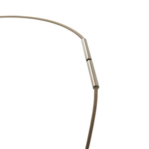 美品 エルメス カージュドアッシュ Hキューブ メタル ライトブルー 青 ネックレス 1327【中古】HERMES