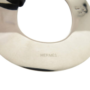 美品 エルメス イスメ トゥアレグ ペンダント ヴィンテージ シルバー925 ブラック 黒 ネックレス 1334【中古】HERMES