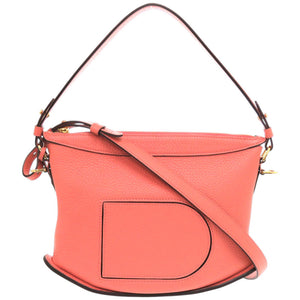 美品 デルボー Pin Swing ソフトピンスイング AA0608 レザー ピンク ショルダーバッグ 1335【中古】DELVAUX