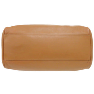 デルボー レザー ブラウン トートバッグ 茶 1336【中古】DELVAUX