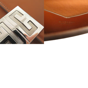 美品 ジバンシィ フォンショルダーバッグ クロスボディ ショルダーバッグ レザー ブラウン 1338【中古】GIVENCHY