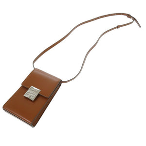 美品 ジバンシィ フォンショルダーバッグ クロスボディ ショルダーバッグ レザー ブラウン 1338【中古】GIVENCHY