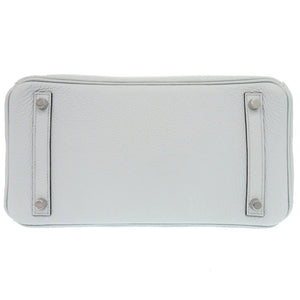 未使用 エルメス バーキン30 トリヨンクレマンス ブルーペール シルバー金具 U刻印(2022年製) ハンドバッグ 1350 【中古】 HERMES