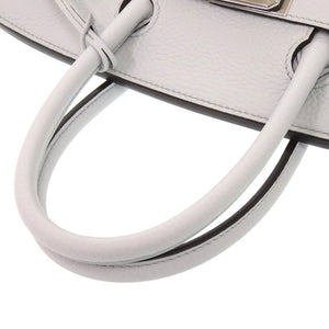 未使用 エルメス バーキン30 トリヨンクレマンス ブルーペール シルバー金具 U刻印(2022年製) ハンドバッグ 1350 【中古】 HERMES