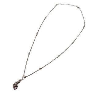 新品同様 グッチ タイガーヘッド インターロッキングG ネックレス シルバー925 1361【中古】GUCCI