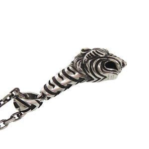 新品同様 グッチ タイガーヘッド インターロッキングG ネックレス シルバー925 1361【中古】GUCCI