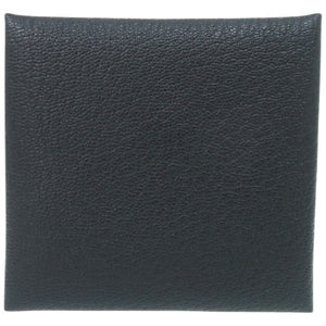 新品同様 エルメス バスティア ヴェルソ シェーブル ブルーオーシャン W刻印(2024年製) コインケース 財布 1387 【中古】 HERMES