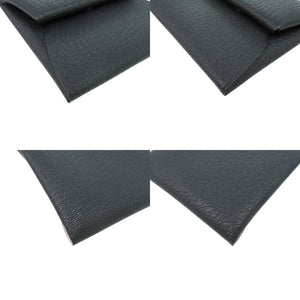 新品同様 エルメス バスティア ヴェルソ シェーブル ブルーオーシャン W刻印(2024年製) コインケース 財布 1387 【中古】 HERMES