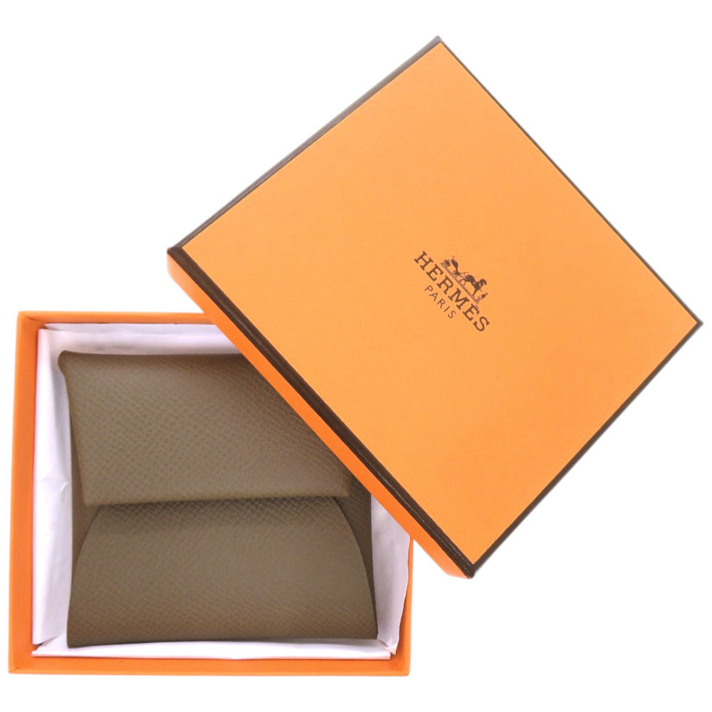 未使用 エルメス バスティア シェーブル エトゥープ W刻印(2024年製) コインケース 財布 1388 【中古】 HERMES