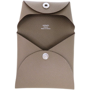 未使用 エルメス バスティア シェーブル エトゥープ W刻印(2024年製) コインケース 財布 1388 【中古】 HERMES