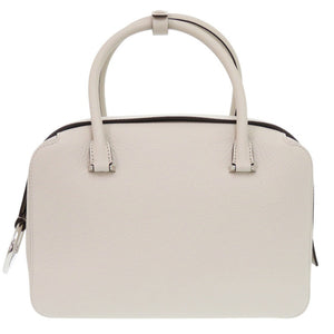 未使用 デルボー クールボックスMM AA0662AQY085YPA レザー セサミ ハンドバッグ 白 1392【中古】DELVAUX